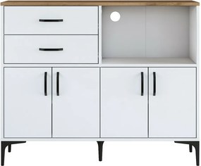 Skriňa Jeby Walnut and White