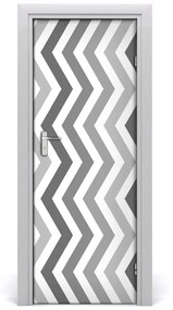 Samolepiace fototapety na dvere šedé čiary 75x205 cm