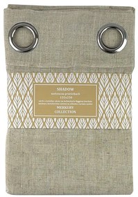 Záves na prechodkách Shadow 135x250 natural Merkury Home