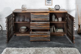 Komoda Reliéf 160cm Sheesham dym