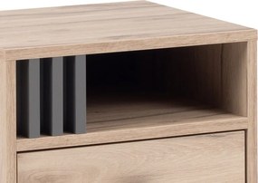 Nočný stolík Almo, dub estana/antracit