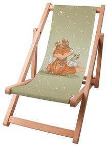 Drevené plážové lehátko Little Fox Boho