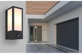 Globo 31980OS-Vonkajšie nástenné svietidlo so senzorom GUNDULA 1xE27/60W/230V IP44