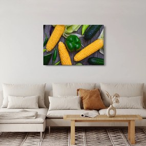 Obraz zeleniny (90x60 cm)