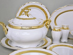 Thun obedová súprava Maria Louise zlatá 27-dielná