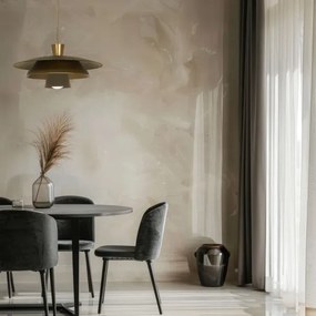 Luster na lanku PLATO 1xE27/15W/230V mosadz/zlatá