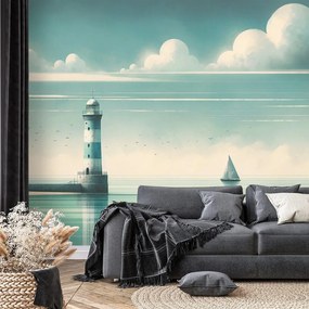 Samolepiaca tapeta maják na pokojnom mori