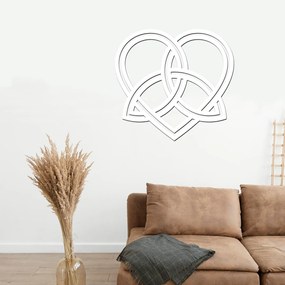 drevo zivota Drevená dekorácia na stenu srdca ETERNITY Farebný vzor: Buk, Veľkosť srdca: 95x95