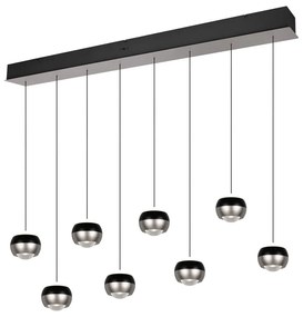 Čierne/v striebornej farbe LED závesné svietidlo Orbit – Trio Select