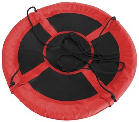 Detská hojdačka Nest 95 cm - čierna / červená