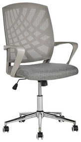 Otočná kancelárska stolička sivá BONNY Beliani