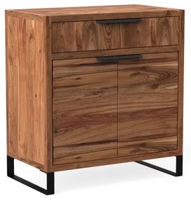 furniture-nabytek.cz - Masívna komoda Sydney z akácie, lakovaná, hnedá