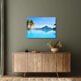 Sklenený obraz - Bora-Bora, Francúzska Polynézia (70x50 cm)