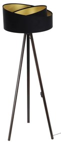 Stojacia lampa GALAXY 1xE27/60W/230V čierna/wenge