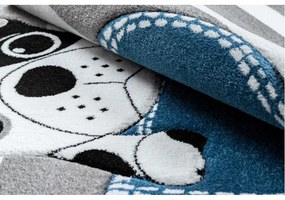 Detský kusový koberec Buldog vo vrecku sivý 200x290cm