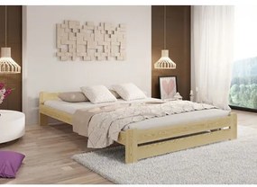 Vyvýšená masívna posteľ Euro 120x200 cm vrátane roštu Dub