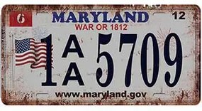 Ceduľa značka Maryland