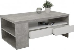 Sconto Konferenčný stolík BORIS betón/biela
