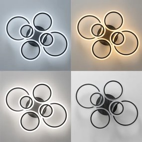 Brilagi - LED Stmievateľný prisadený luster ORBITS LED/85W/230V 3000-6500K antracit + DO