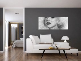 Obraz - Portrén Merilyn Monroe (120x50 cm)