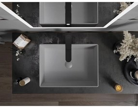 Mexen Goya, umývadlo na dosku 51 x 37 cm, svetlá šedá matná, 22185061