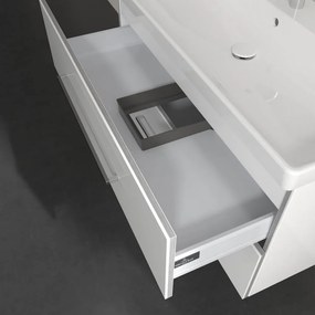 VILLEROY &amp; BOCH Avento závesná skrinka pod umývadlo, 2 zásuvky, 980 x 452 x 514 mm, Crystal White, A89200B4