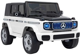 Detské autíčko s elektrickým pohonom 4x4 Mercedes Benz EQG - biele