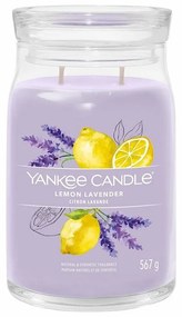 Yankee Candle vonná sviečka Signature v skle veľká Lemon Lavender, 567 g