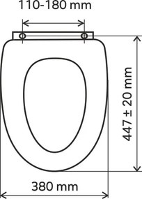 Novaservis - WC sedátko, dyhované MDF, pánty kov-chróm, WC/DUBVELVET