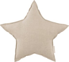 Ľanový vankúš hviezda prírodná 50 cm