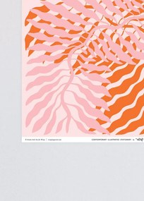 Wrap Plagát by Linnéa Andersson oranžový ružový 50x70cm