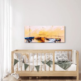 Obraz - Maľba loďou (120x50 cm)