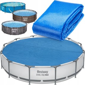 Solárna rohožka do bazéna Bestway Steel Pro Max 366 cm, hrubá krytina