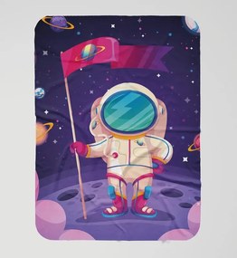 interesi  Deka s kozmonautom fialová 70x100 cm