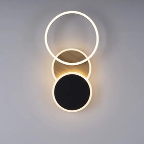 Leuchten Direkt 14116-78 -LED Stropné svietidlo SEVENT LED/25,5W/230V čierna/hnedá