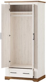 Šatní skříň Country 70 94 cm dub Stirling/borovice Andersen