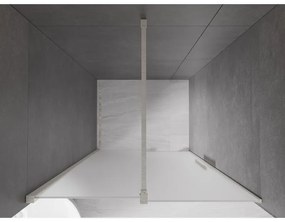 Mexen Velar, posuvné sprchové dvere do otvoru 100 cm, 8mm sklo námraza, brúsená oceľ, 871-100-000-31-97