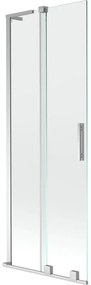 Mexen Velar L, 2-krídlová posuvná vaňová zástena 70 x 150 cm, 8mm číre sklo, chrómový profil, 896-070-003-01-01