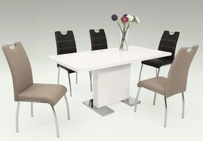 Jedálenská stolička Susi, čierna ekokoža