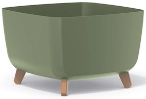 Plastový kvetináč na nožičkách DGQL400 39 cm - zelená