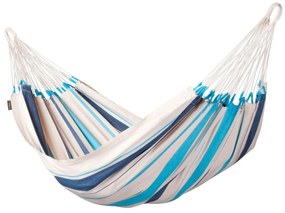 La Siesta Hojdacia sieť CARIBEŇA SINGLE - aquablue, bavlna + polyester