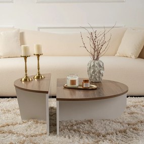 Konferenčný stolík Orion Walnut White