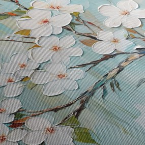 Obraz - Maľba, kvitnúce vetvy stromu (120x50 cm)