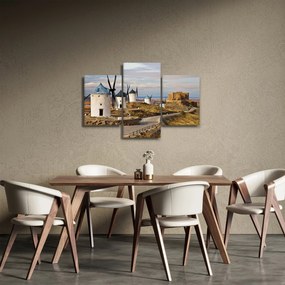 Obraz - Veterné mlyny Consuegra, Španielsko (90x60 cm)