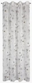 Záclona BESSY do obývacej izby, bielo-olivová 140x250 cm