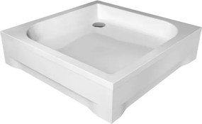 Polimat Štvorcová akrylátová sprchová vanička Tenor 1 80x80 (90x90) POLIMAT-Farba: Biela, POLIMAT-Rozmery: 80x80