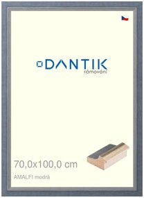 DANTIK rám na obraz 70x100 | AMALFI modrá (Plexi Čiré)