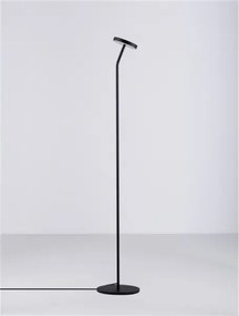 LED čierna stojaca lampa Logos