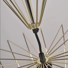 Luster na lanku JASMINA 1xE27/20W/230V pr. 40 cm zlatá