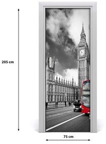 Fototapeta samolepiace na dvere Elizabeth Tower Londýn 75x205 cm